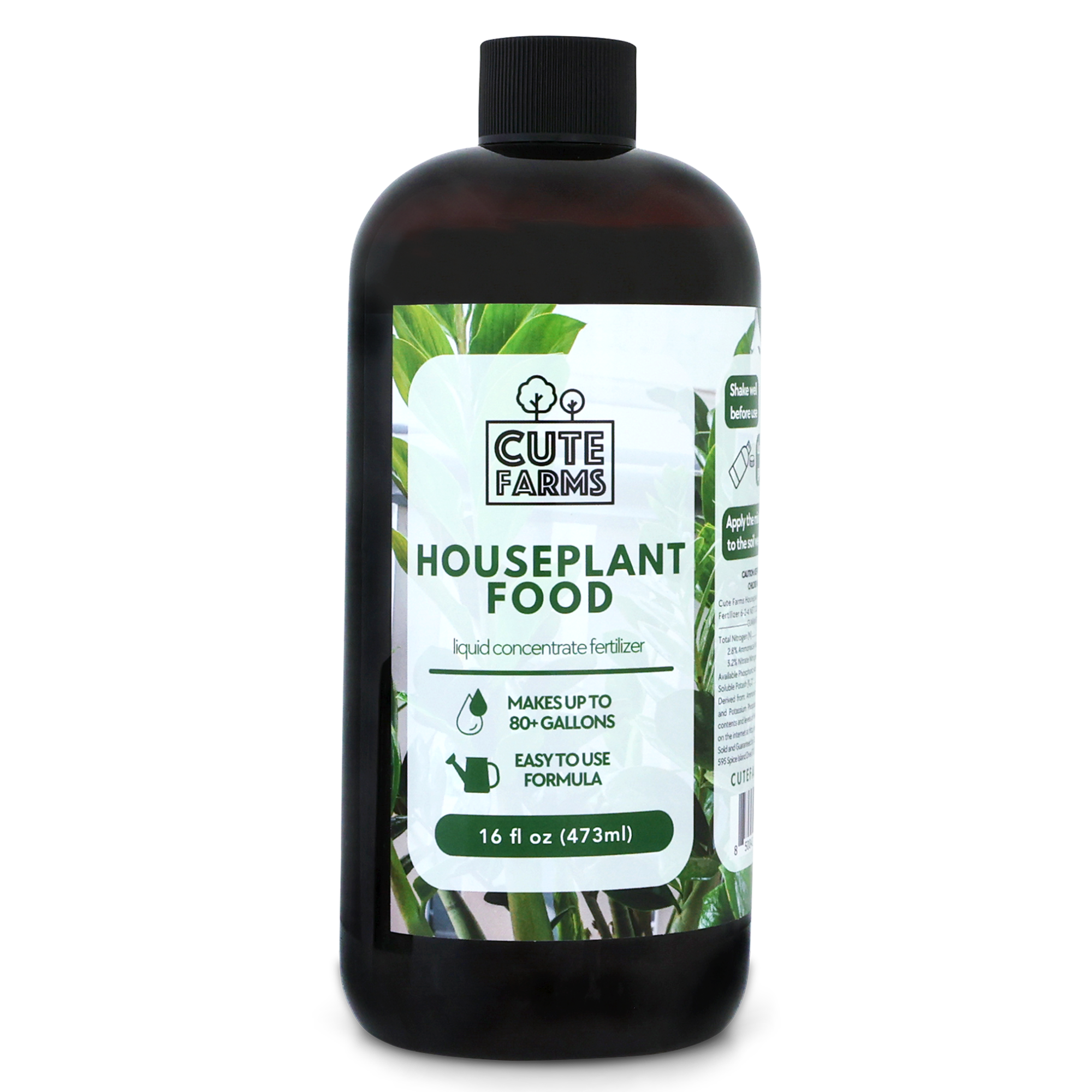 liquid fertilizer indoor plants Houseplant Food 16oz Concentrated Fertilizer for Pothos, Monstera And More - All Purpose Indoor Plant Food - Makes Up To 80+ Gallons