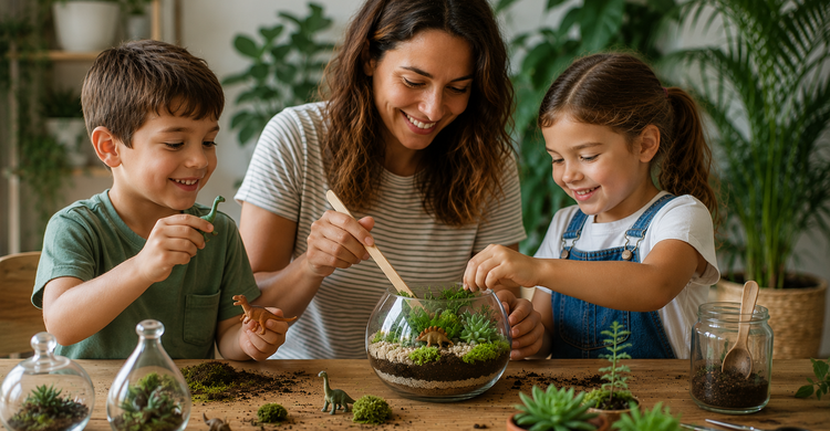Build a Dino Terrarium with Your Kids: Fun Children's Day Activity ...