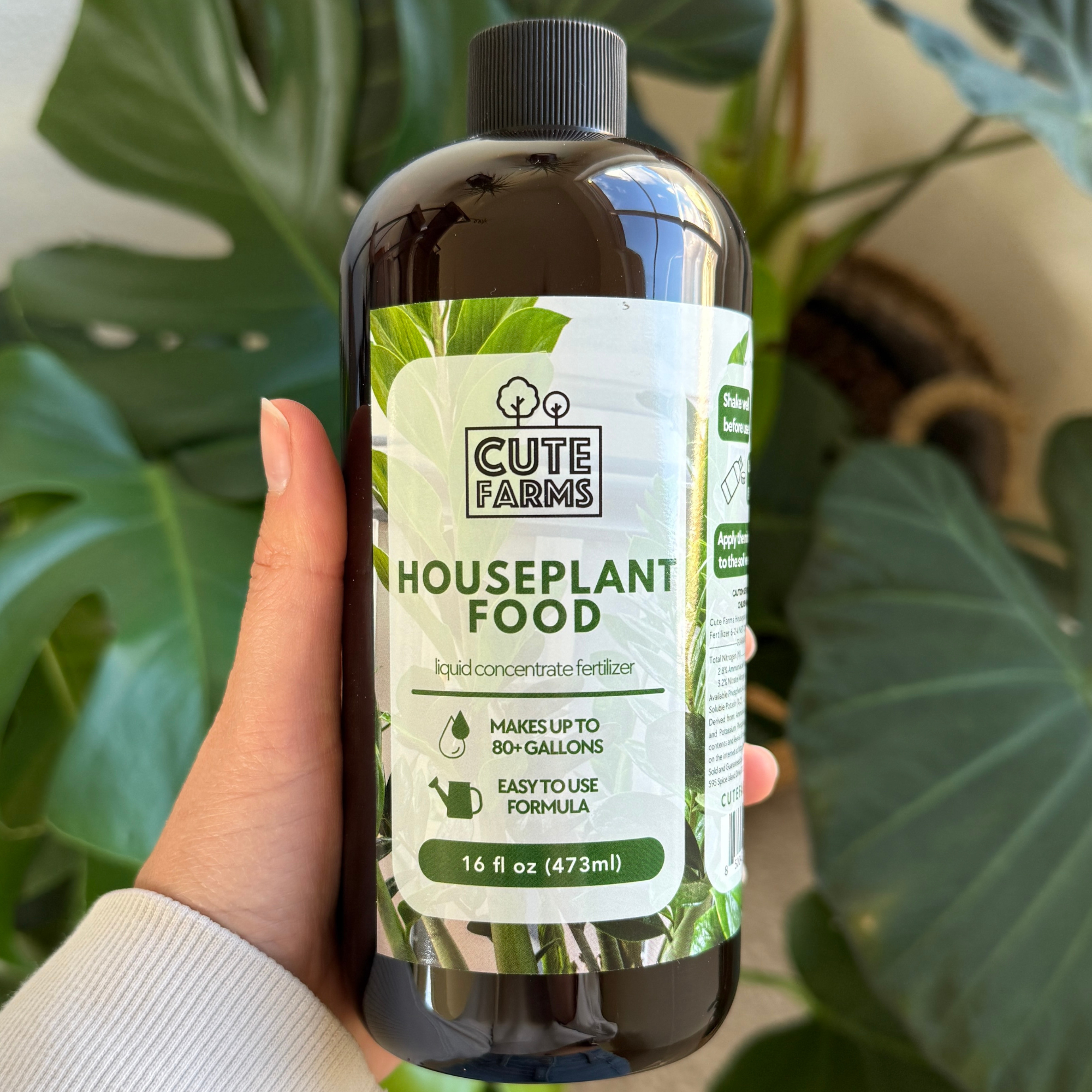 Cute Farms Houseplant Food Liquid Concentrated Fertilizer for Indoor Plants