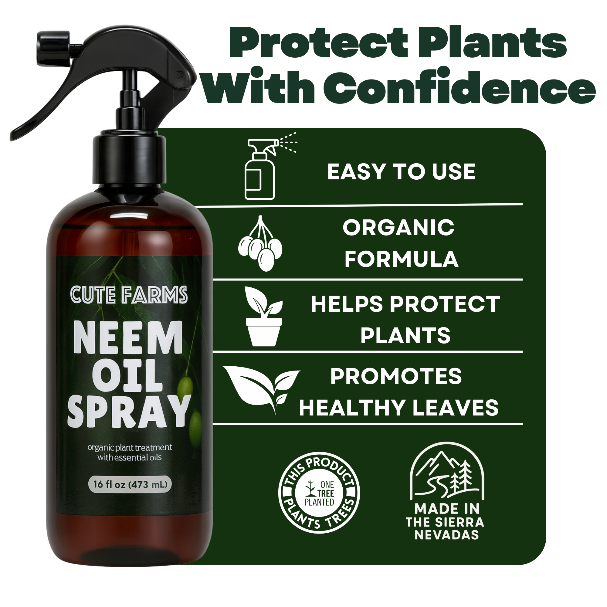 neem oil spray for succulents Organic Neem Oil with Essential Oils for Natural Plant Care – Cute Farms