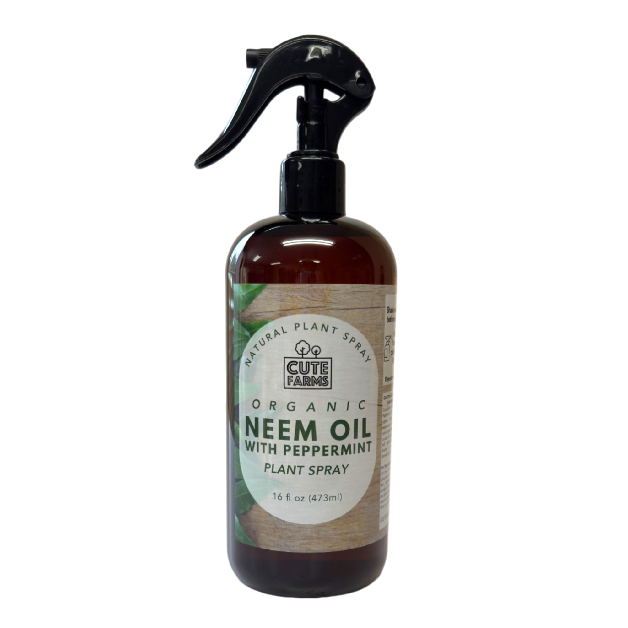 Cute Farms Organic Neem Oil with Peppermint Plant Spray