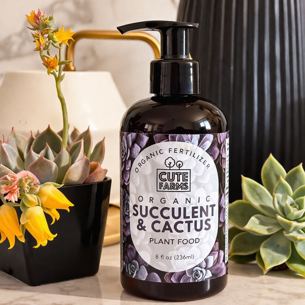 cute farms succulent fertilizer Organic Succulent Plant Food