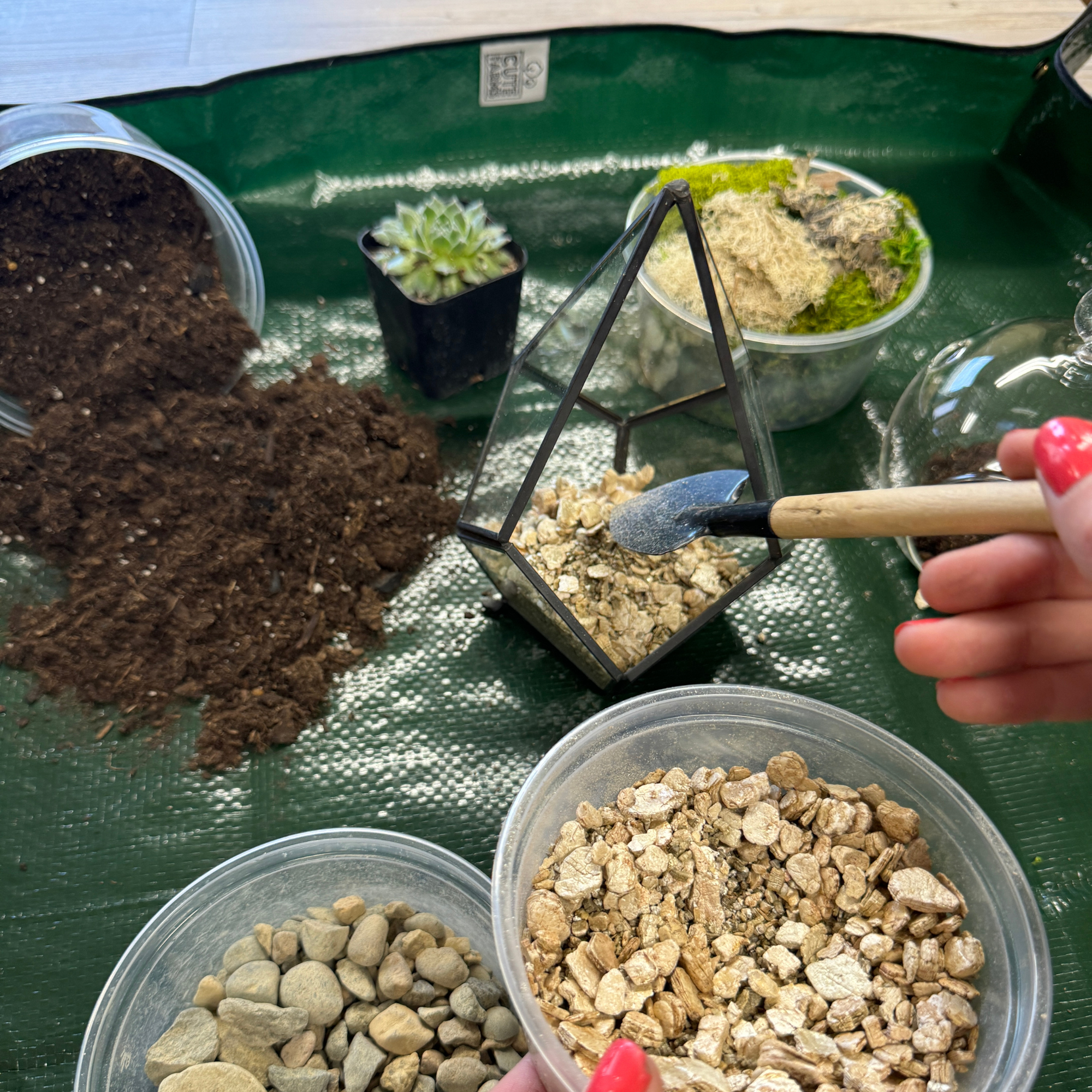 mat to put under indoor plants Repotting Mat for Gardening and Terrariums