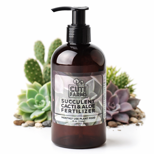 Succulent, Cacti, Aloe Fertilizer - Monthly Use 4 oz. / 3 Succulents